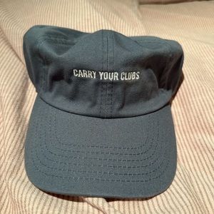 Imperial Slate Blue Cotton Dad Golf Hat (Burning Cart Society) - Worn 3-4 times